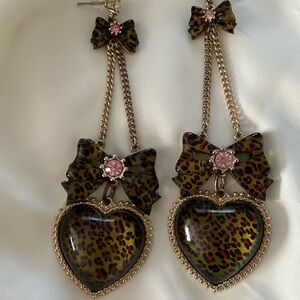 Betsey Johnson chandelier statement earrings. Never worn.